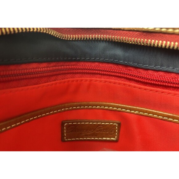 Dooney & Bourke Windham Nylon Tote Bag Navy Crossbody Zip Preppy - Picture 8 of 9